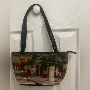 Black and Multicolor Women's Bag